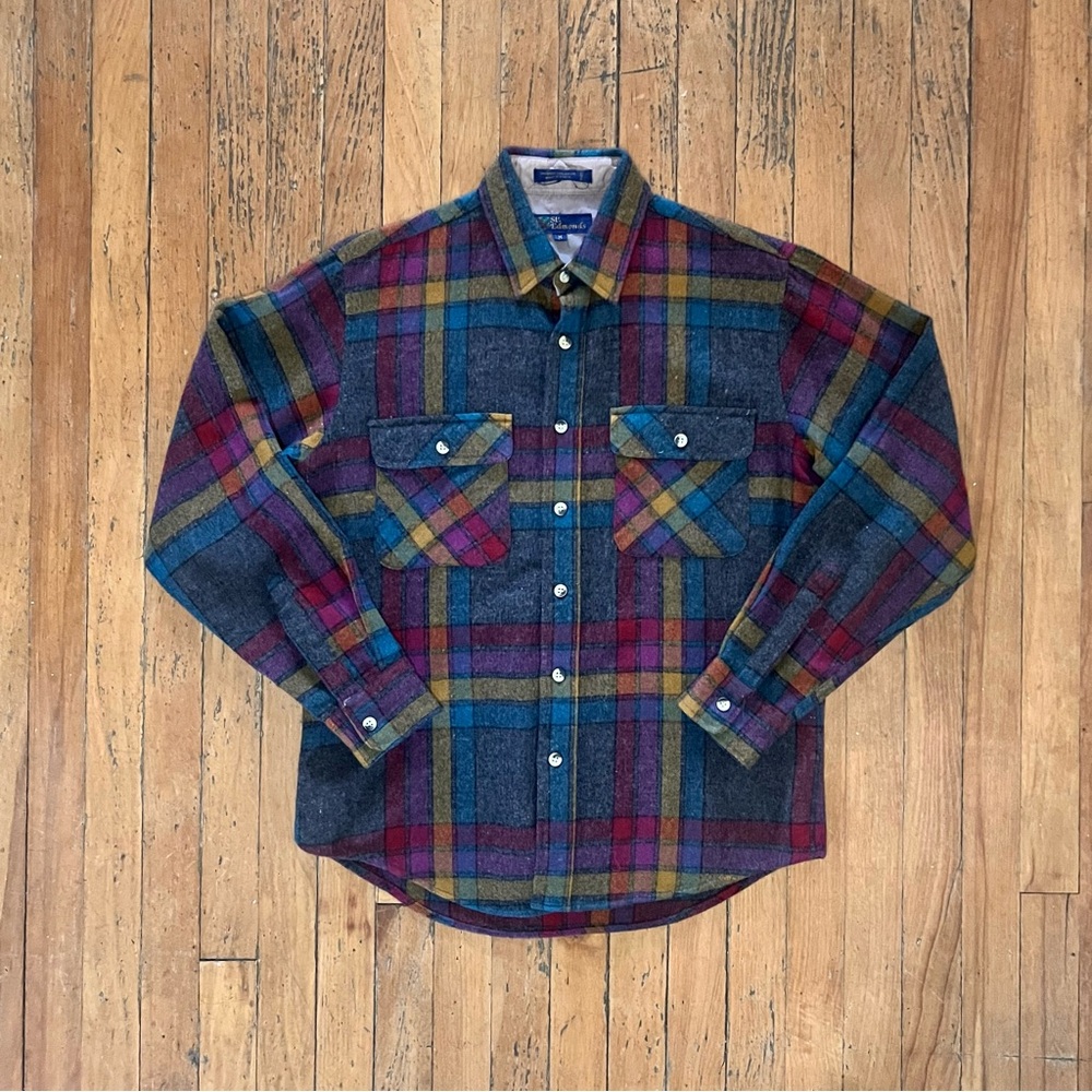 Vintage St. Edmonds flannel button-down shirts (M)